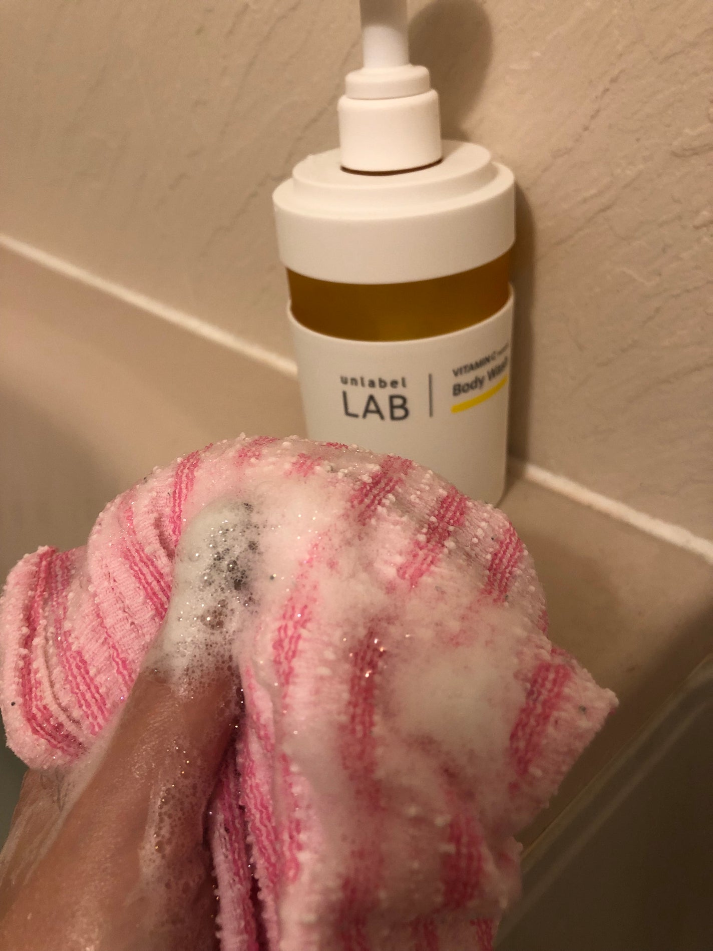 アンレーベル ラボ V クリーミーモイスト ボディウォッシュ/unlabel/ボディソープを使ったクチコミ(3枚目)