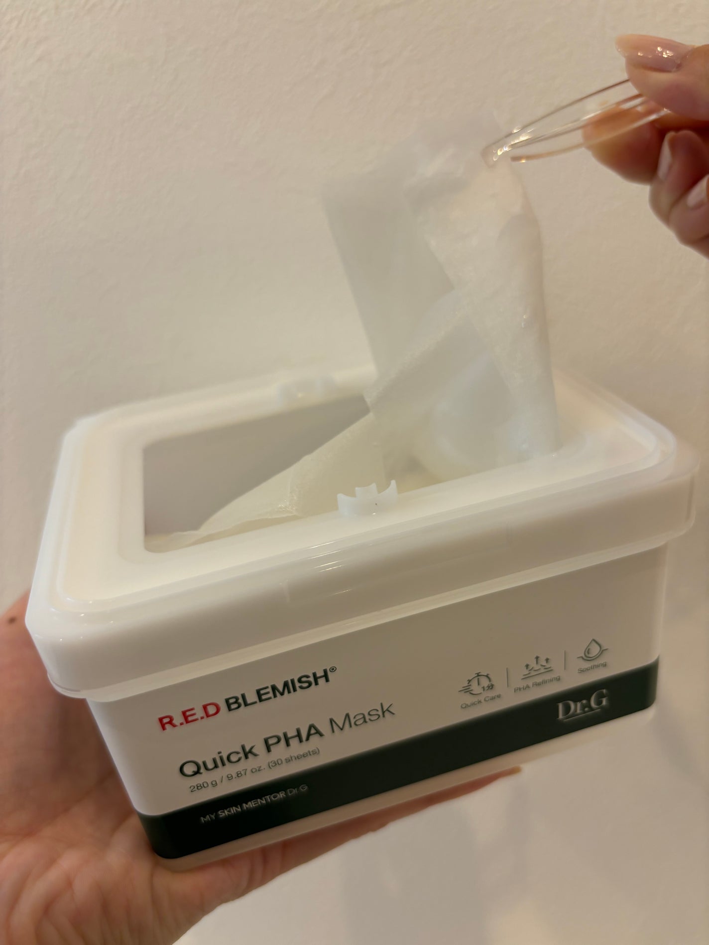 レッドブレミッシュクイックPHAシートマスク/Dr.G/シートマスク・パックを使ったクチコミ(2枚目)