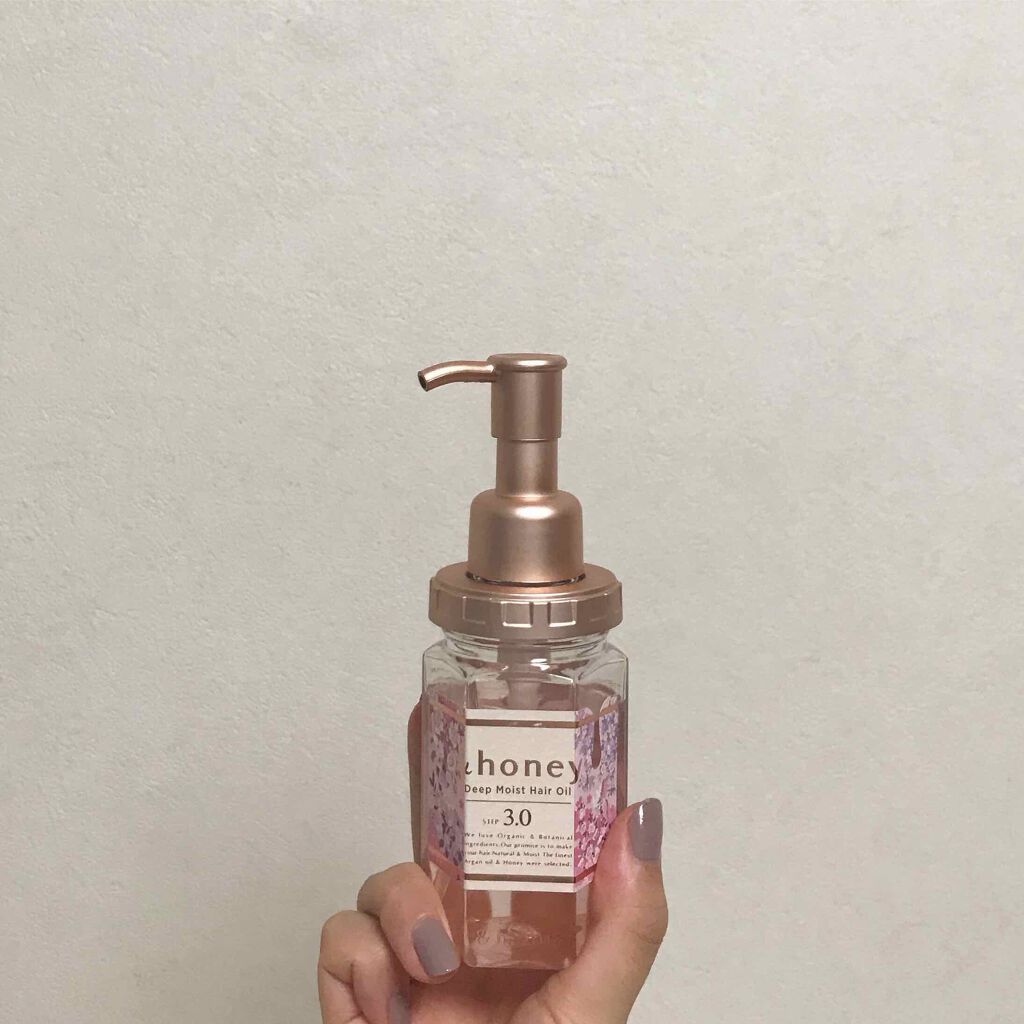 サクラ ディープモイスト ヘアオイル/&honey/ヘアオイルを使ったクチコミ（1枚目）