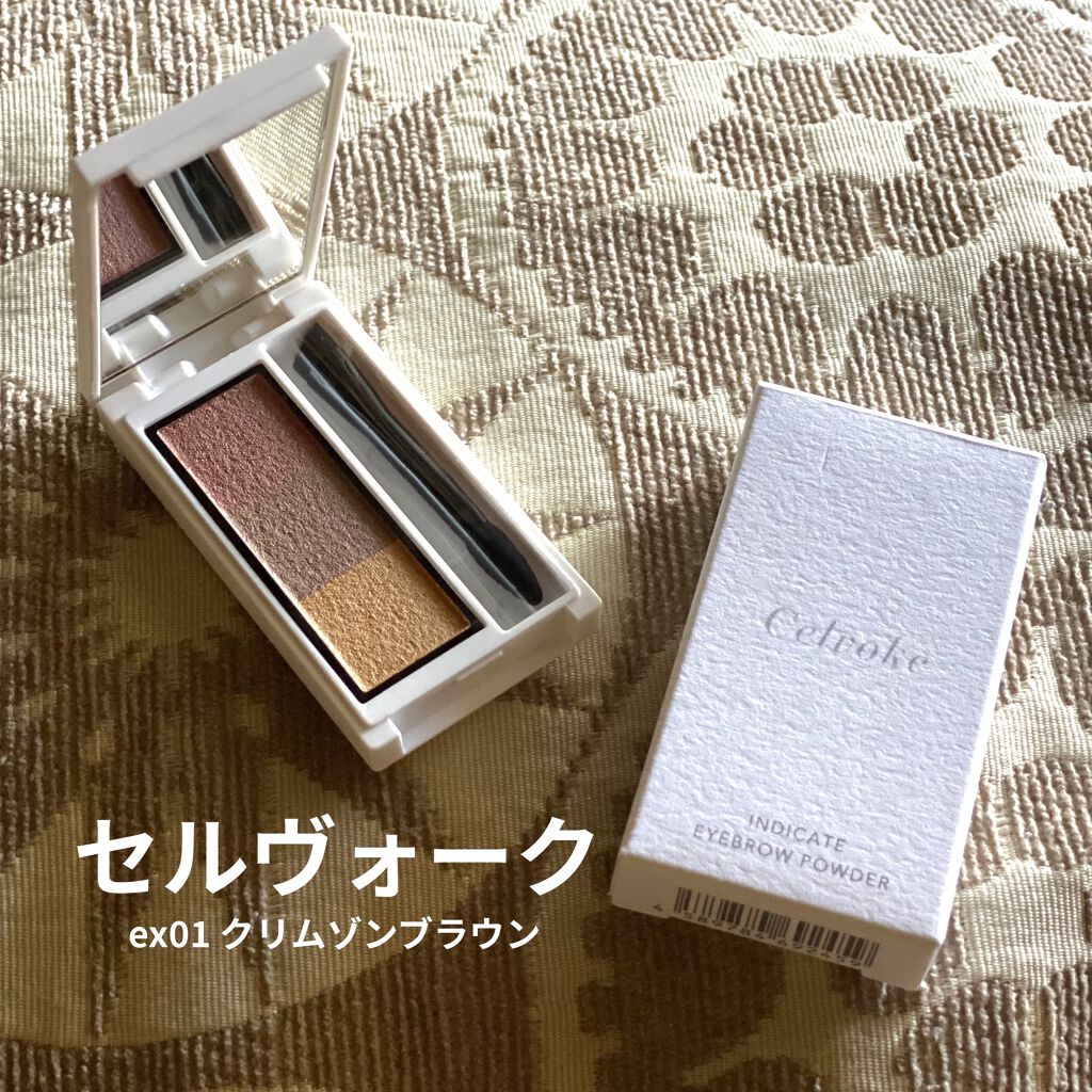 セルヴォーク インディケイトアイブロウパウダー/Celvoke/パウダーアイブロウを使ったクチコミ（1枚目）