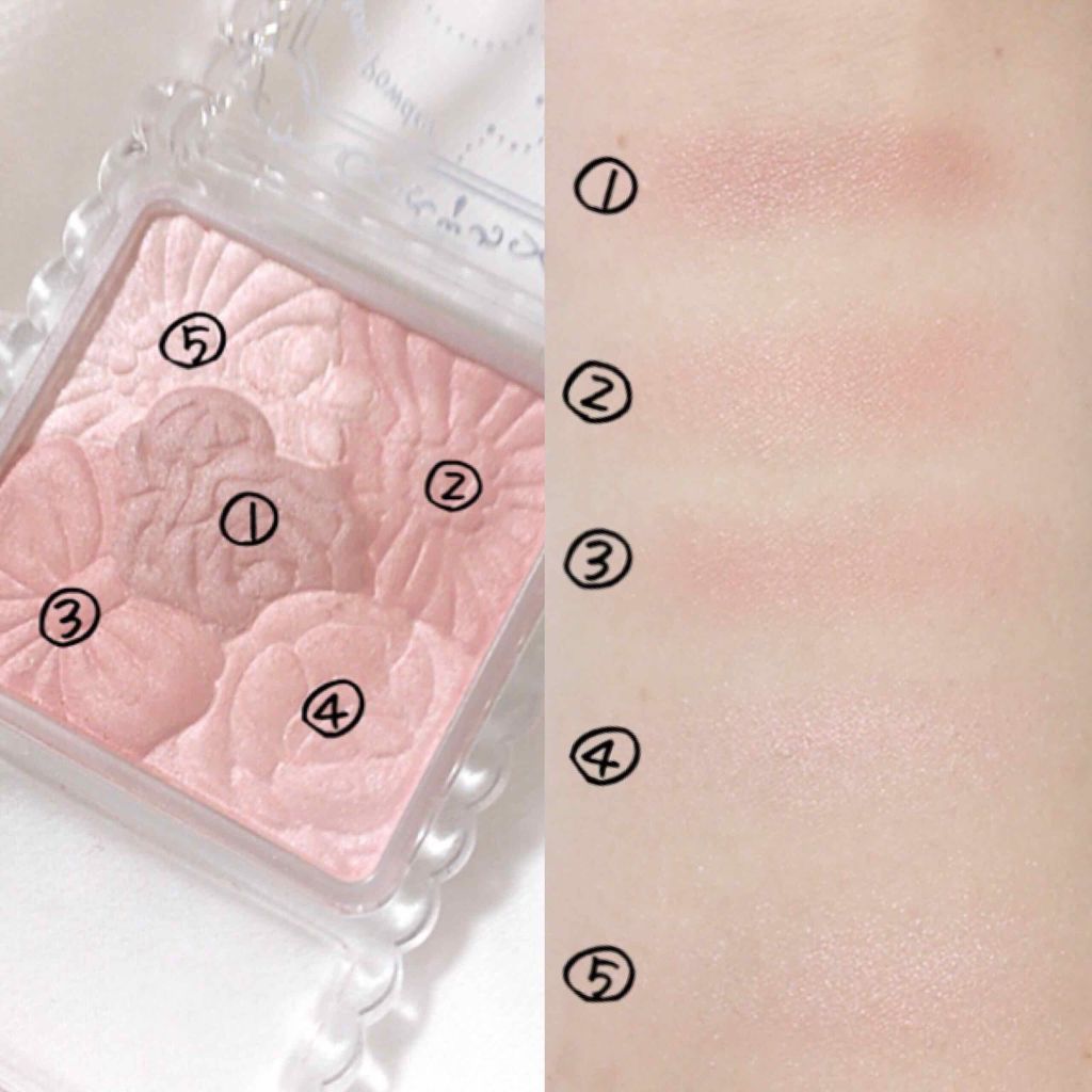 グロウフルールチークス/キャンメイク/パウダーチークを使ったクチコミ（2枚目）