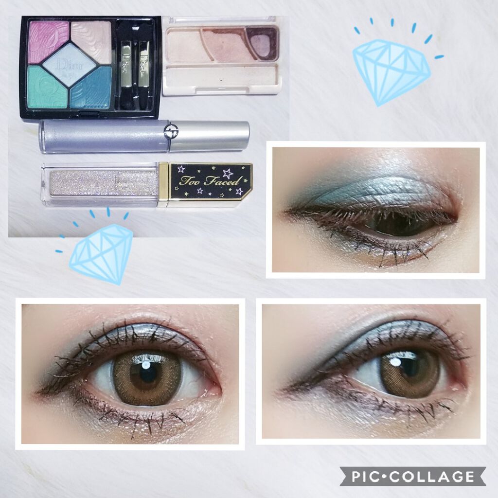 トゥインクル トゥインクル リキッド グリッター アイシャドウ グアバ グリッツ/Too Faced/グリッターを使ったクチコミ（3枚目）