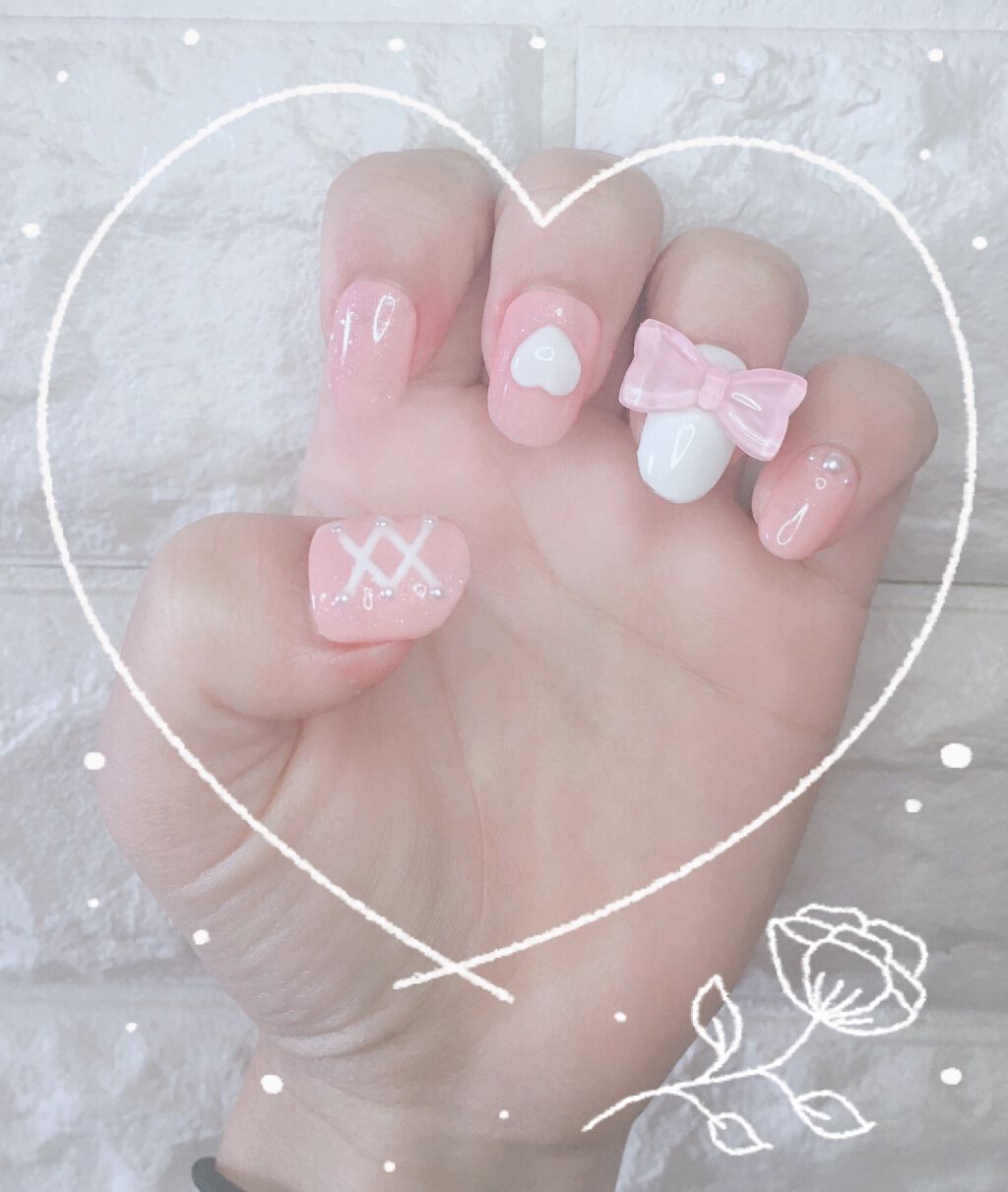 ジェルネイル(ライト対応)/セリア/ジェルネイルを使ったクチコミ(1枚目)