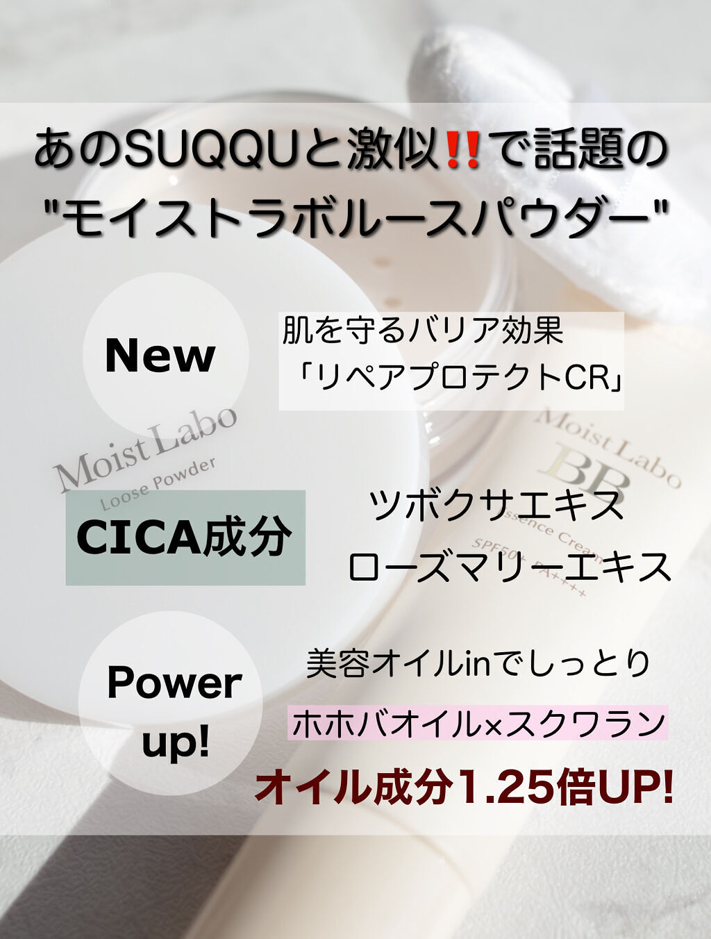 モイストラボ ルースパウダー/Moist Labo/ルースパウダーを使ったクチコミ（2枚目）