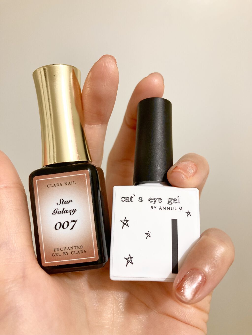 Milkyway&Cat's eye gel/ANNUUM/ジェルネイルを使ったクチコミ（3枚目）