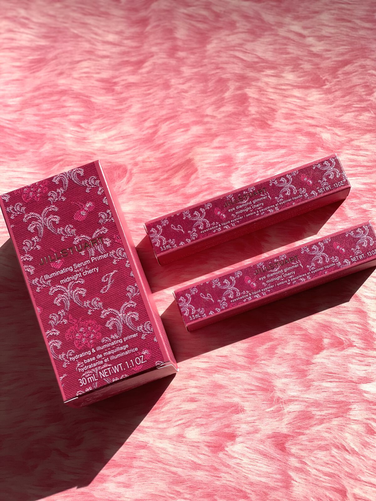 ジルスチュアート　アイダイヤモンド グリマー 07 merry cherry ＜ミッドナイトチェリー＞（限定色）/JILL STUART/グリッターを使ったクチコミ（2枚目）