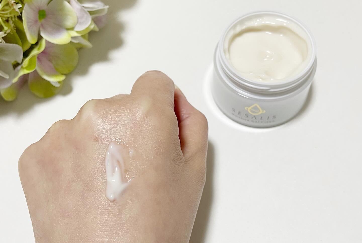 モイスチャージェルクリーム/SESALIS/フェイスクリームを使ったクチコミ（3枚目）