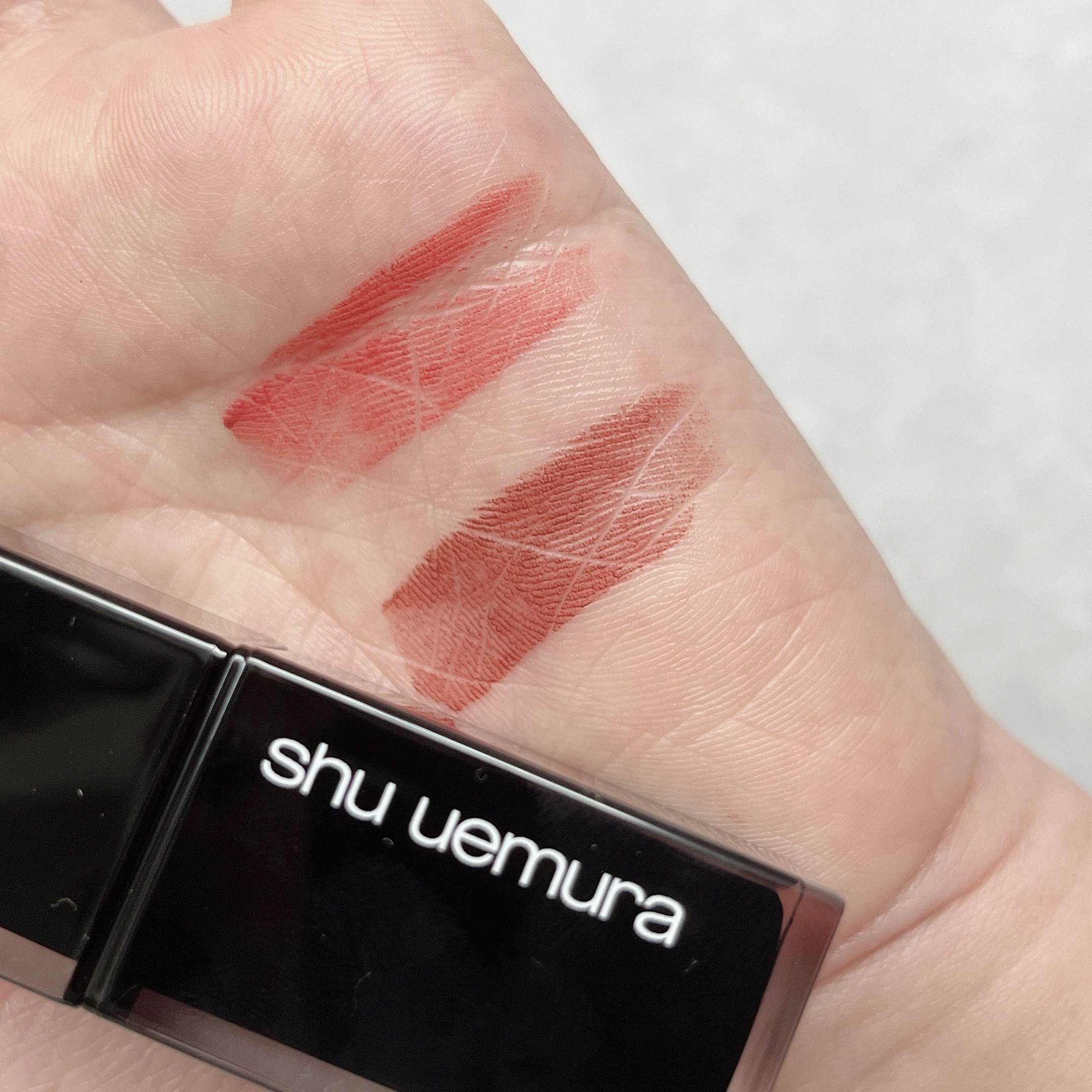 キヌ ルージュ マット/shu uemura/口紅を使ったクチコミ（2枚目）