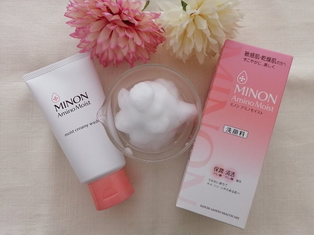 アミノモイスト モイストクリーミィ ウォッシュ/ミノン/洗顔フォームを使ったクチコミ(1枚目)