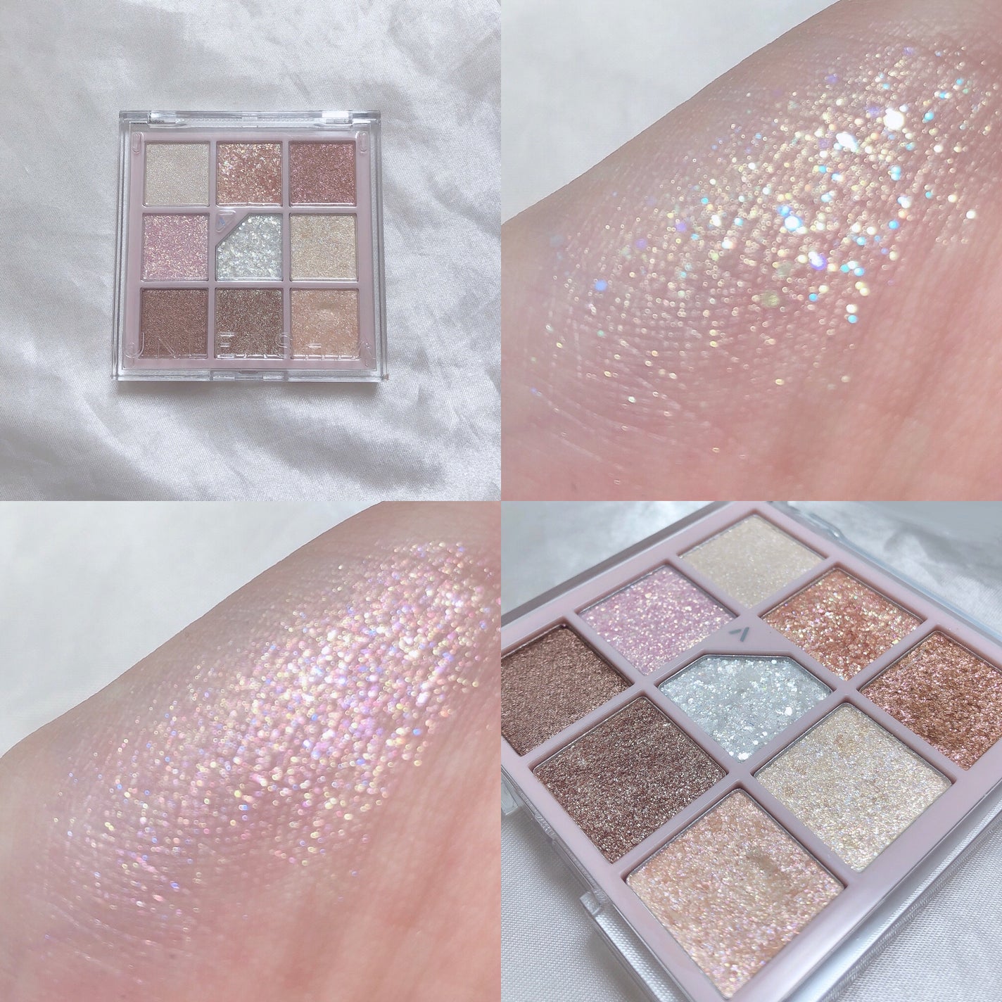 グリッターペディアアイパレット/unleashia/アイシャドウパレットを使ったクチコミ(2枚目)