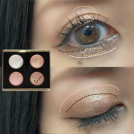 ピンク グロウ リュクス アイシャドウ パレット/BOBBI BROWN/アイシャドウパレットを使ったクチコミ(3枚目)