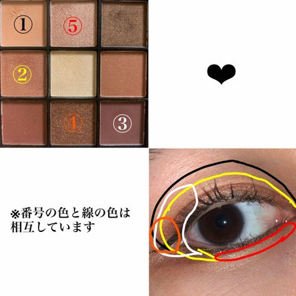 UR GLAM BLOOMING EYE COLOR PALETTE/U R GLAM/アイシャドウパレットを使ったクチコミ(3枚目)