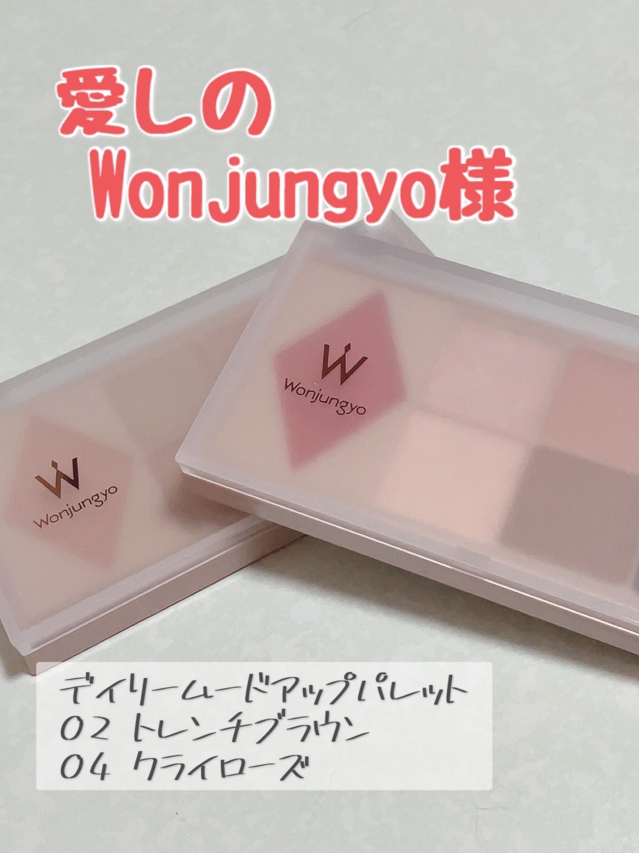 ウォンジョンヨ W デイリームードアップパレット /Wonjungyo/アイシャドウパレットを使ったクチコミ(1枚目)