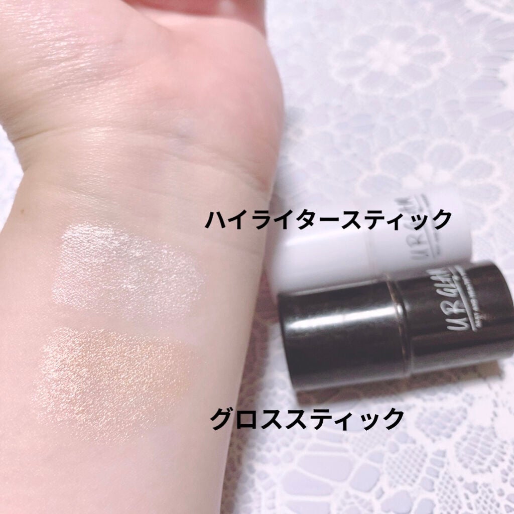 UR GLAM FACE GLOSS STICK/U R GLAM/ジェル・クリームチークを使ったクチコミ(2枚目)