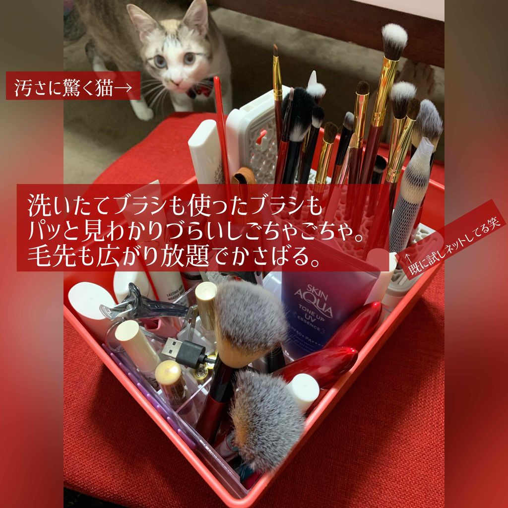 SIXPLUSメイクブラシネット 1セット50枚入り/SIXPLUS/その他化粧小物を使ったクチコミ(2枚目)