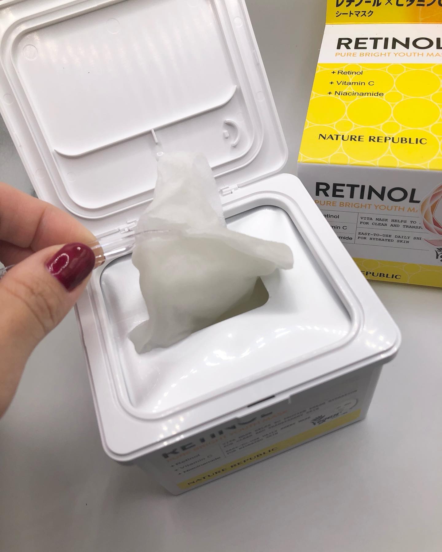 キューブマスク レチノール/ネイチャーリパブリック/シートマスク・パックを使ったクチコミ（2枚目）