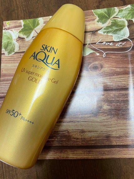スーパーモイスチャージェルゴールド/スキンアクア/日焼け止めジェルを使ったクチコミ(1枚目)