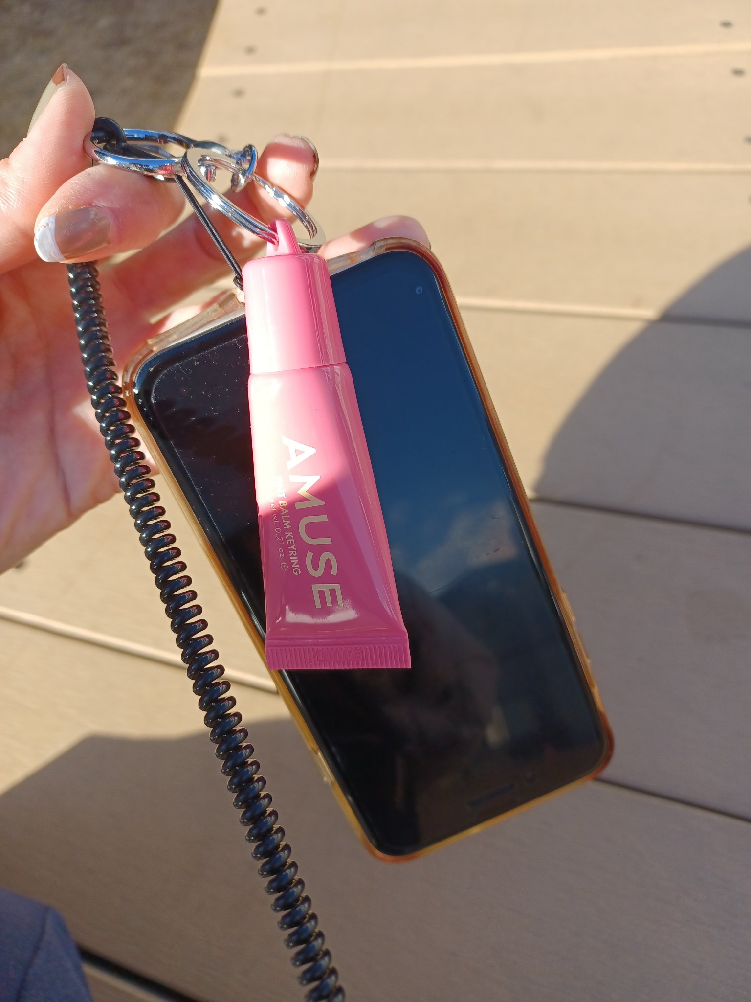 ケア/ティントバームキーリング/AMUSE/リップグロスを使ったクチコミ（2枚目）