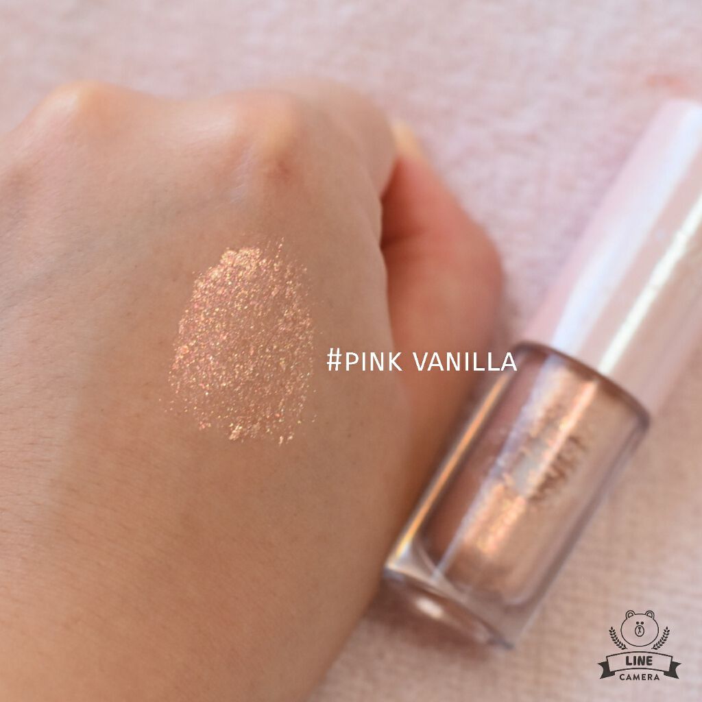 シュガー トゥインクル リキッド シャドウ 12 PINK VANILLA/PERIPERA/リキッドアイシャドウを使ったクチコミ（2枚目）