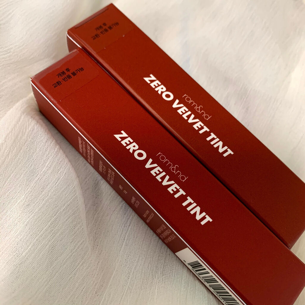 ゼロベルベットティント/rom&nd/リップティントを使ったクチコミ（2枚目）
