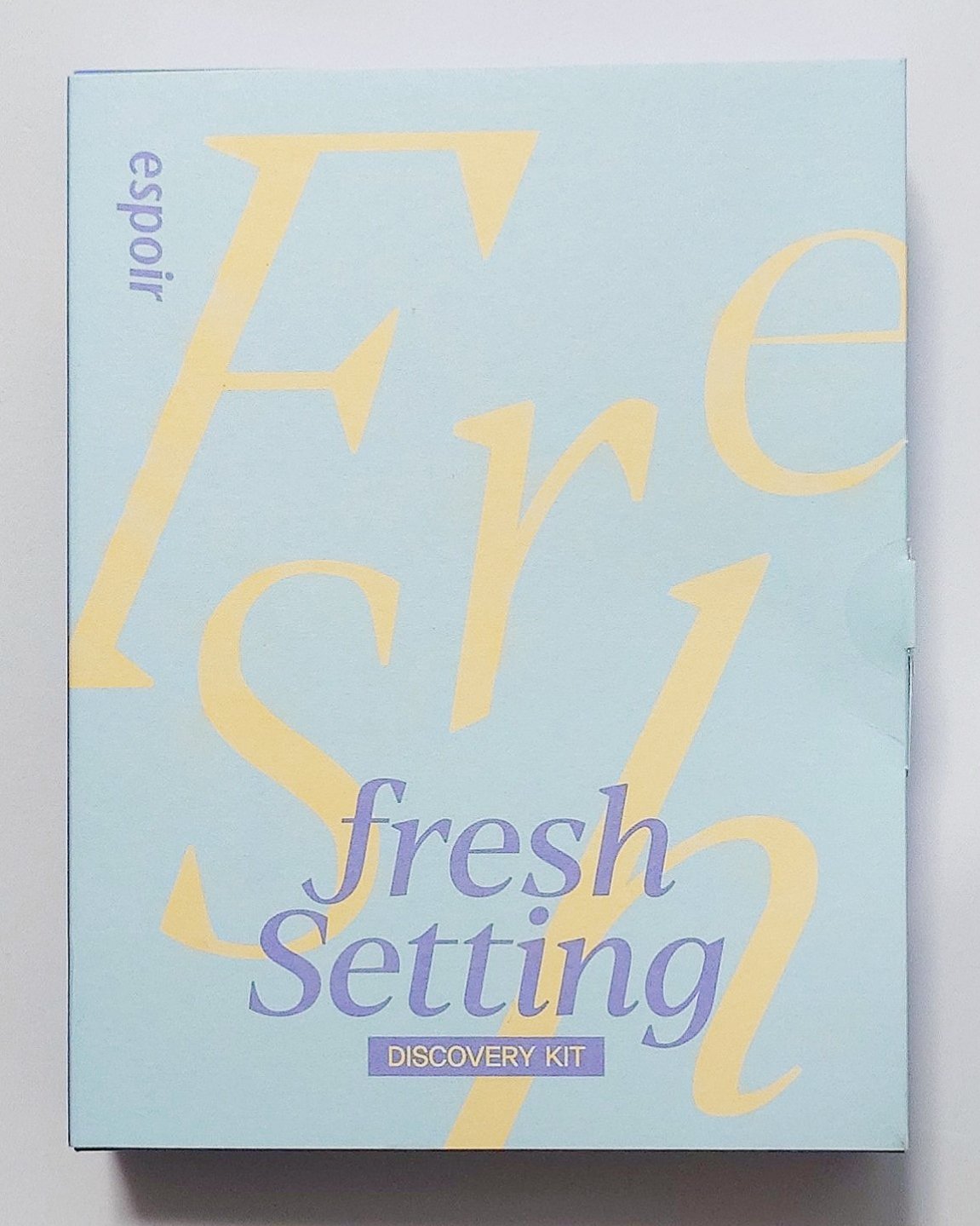 espoir フレッシュセッティングフィクサーのクチコミ「#espoir　#エスポア

お試しキット フレッシュセッティング ディスカバリー3種キット(.....」（1枚目）