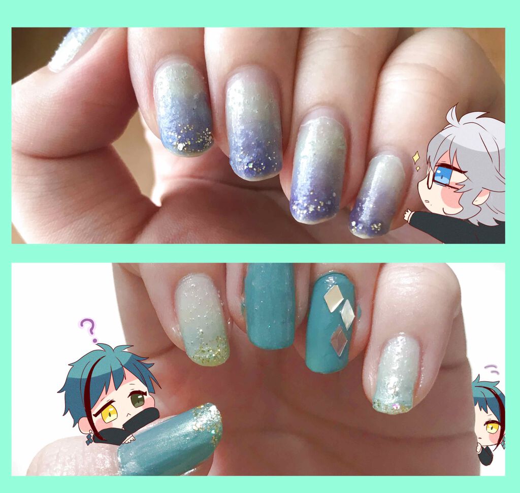 よつは🍀*゜ on LIPS 「イメージネイルのデザインのメモ(っ˘ω˘c)相も変わらず推しの..」(1枚目)