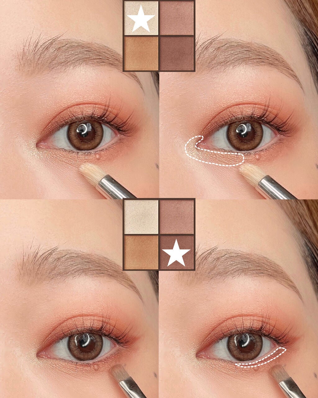 ニュアンスオンアイシャドウ/CEZANNE/アイシャドウパレットを使ったクチコミ(3枚目)