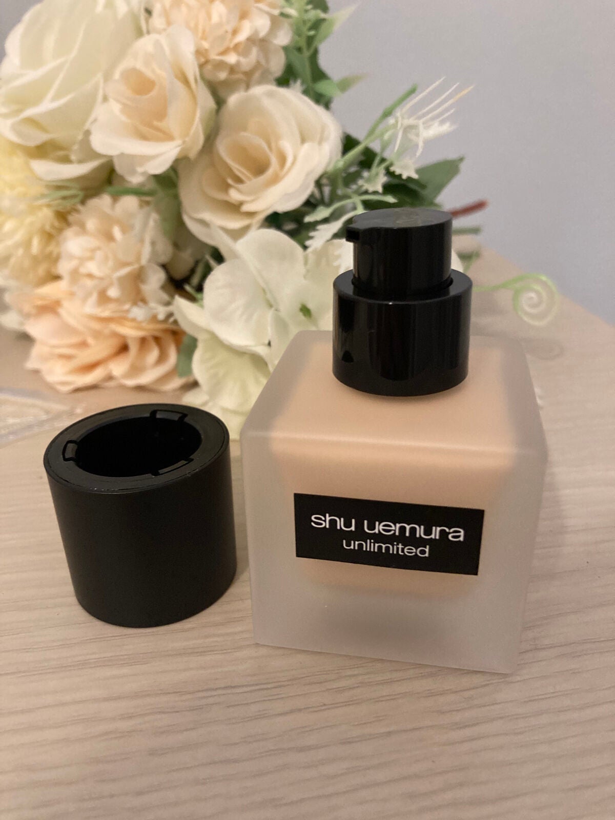 (旧)アンリミテッド ラスティング フルイド/shu uemura/リキッドファンデーションを使ったクチコミ(3枚目)