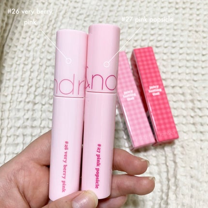 ジューシーラスティングティント/rom&nd/リップティントを使ったクチコミ(2枚目)