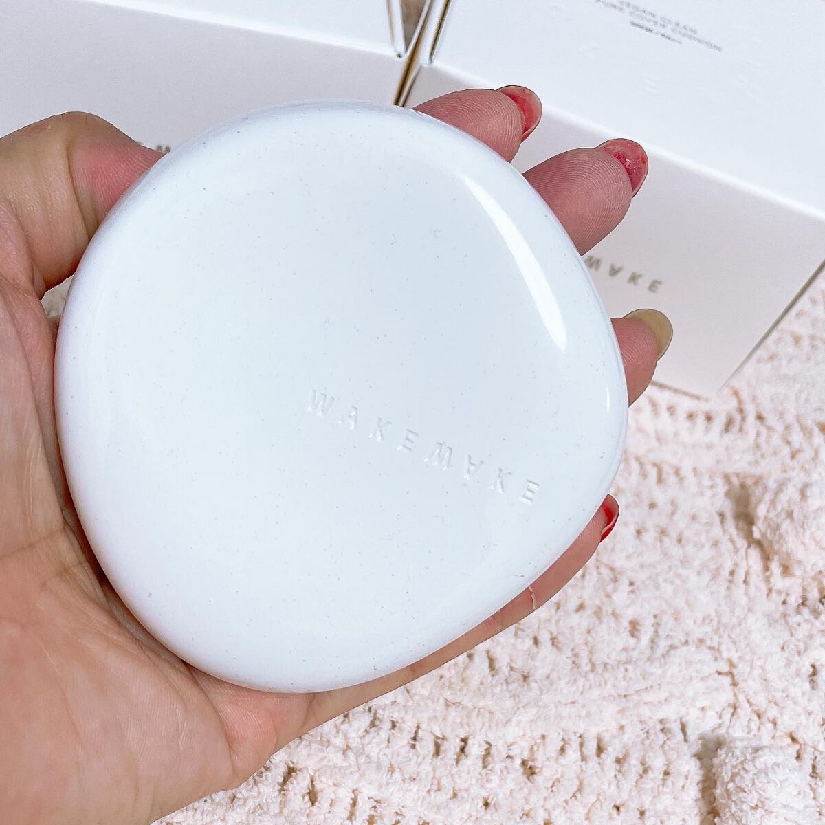 ビーガンクリーンピュアカバークッション/wakemake/クッションファンデーションを使ったクチコミ（3枚目）
