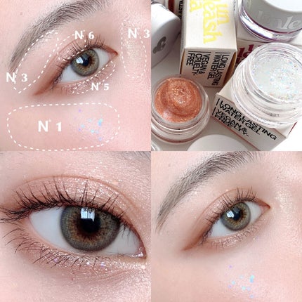 ゲットルーズグリッタージェル/unleashia/グリッターを使ったクチコミ(4枚目)