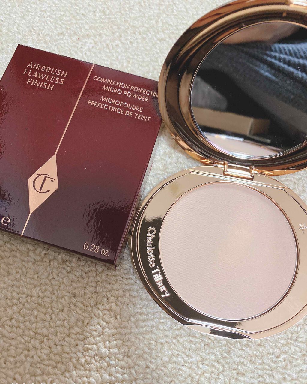 エアブラシフローレスフィニッシュ/Charlotte Tilbury/プレストパウダーを使ったクチコミ(1枚目)