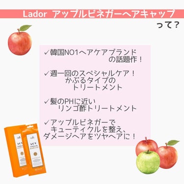 ACV VINEGAR HAIR CAP /La'dor/アウトバストリートメントを使ったクチコミ（2枚目）