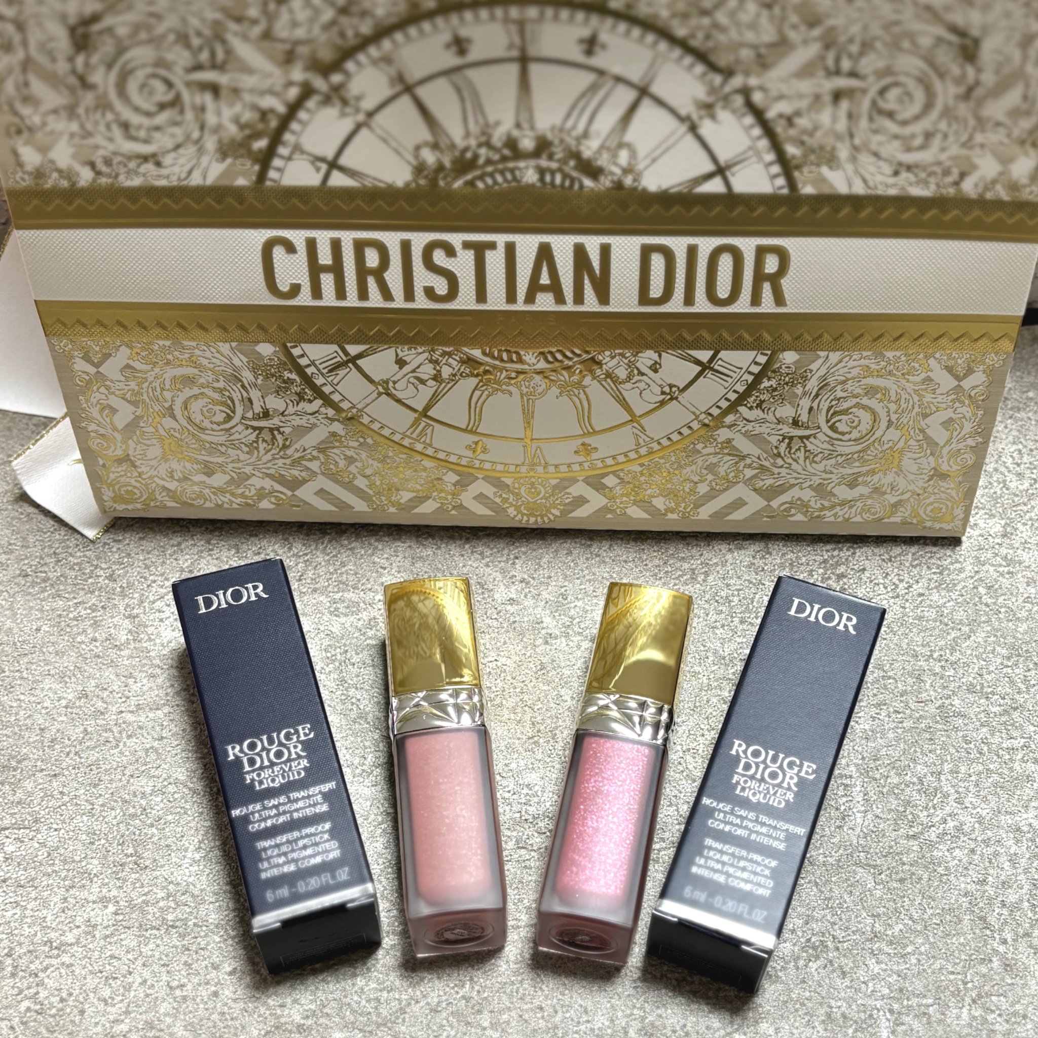 ルージュ ディオール フォーエヴァー リキッド シークイン（クリスマス コレクション 2024 限定品）/Dior/口紅・グロス・リップライナー・リップケアを使ったクチコミ（1枚目）