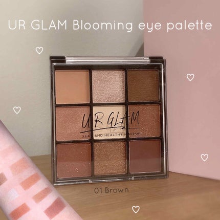 UR GLAM BLOOMING EYE COLOR PALETTE/U R GLAM/アイシャドウパレットを使ったクチコミ(1枚目)