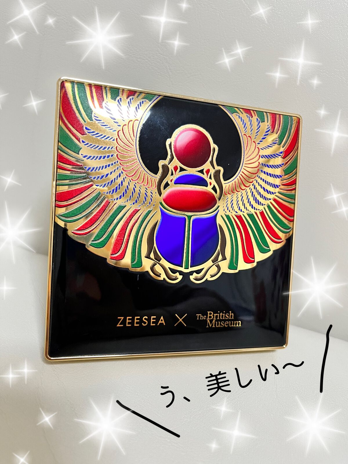 大英博物館 エジプトシリーズ アイシャドウパレット 02 スカラベ/ZEESEA/アイシャドウパレットを使ったクチコミ（2枚目）
