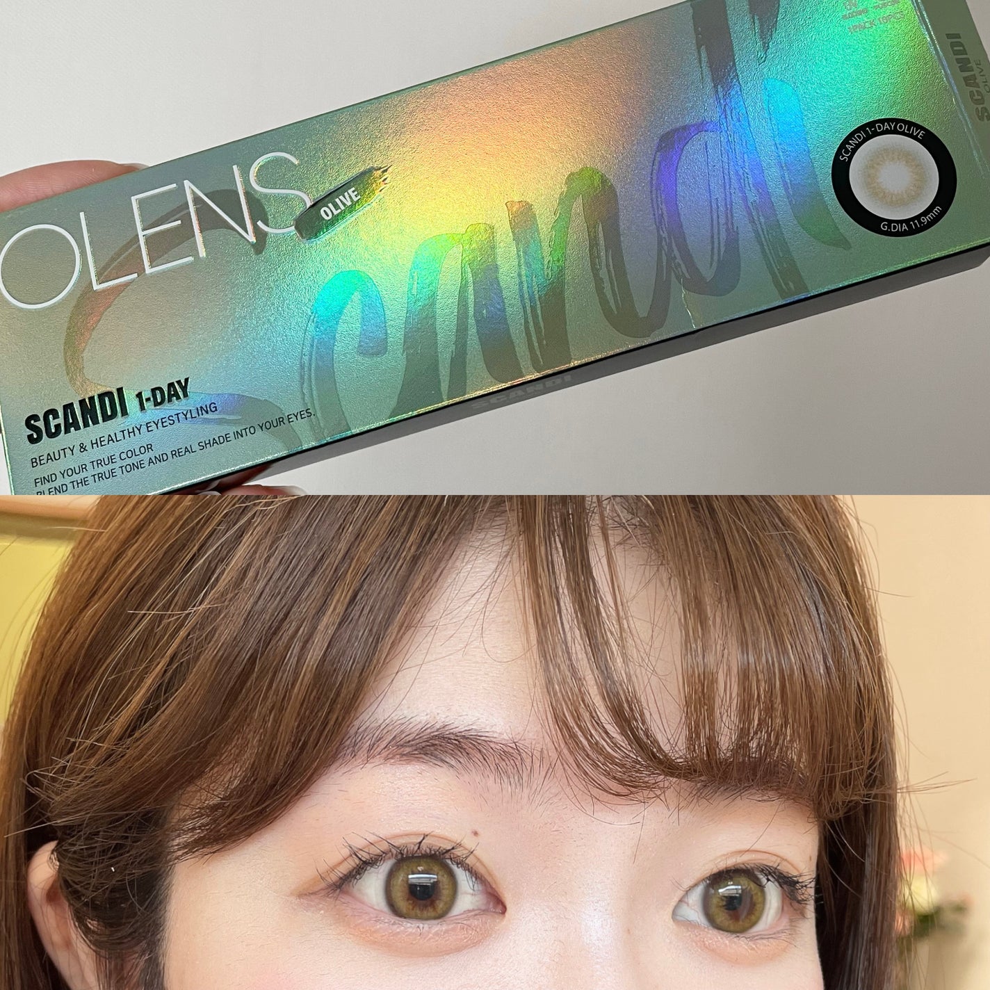 SCANDI 1day/OLENS/カラーコンタクトレンズを使ったクチコミ(1枚目)