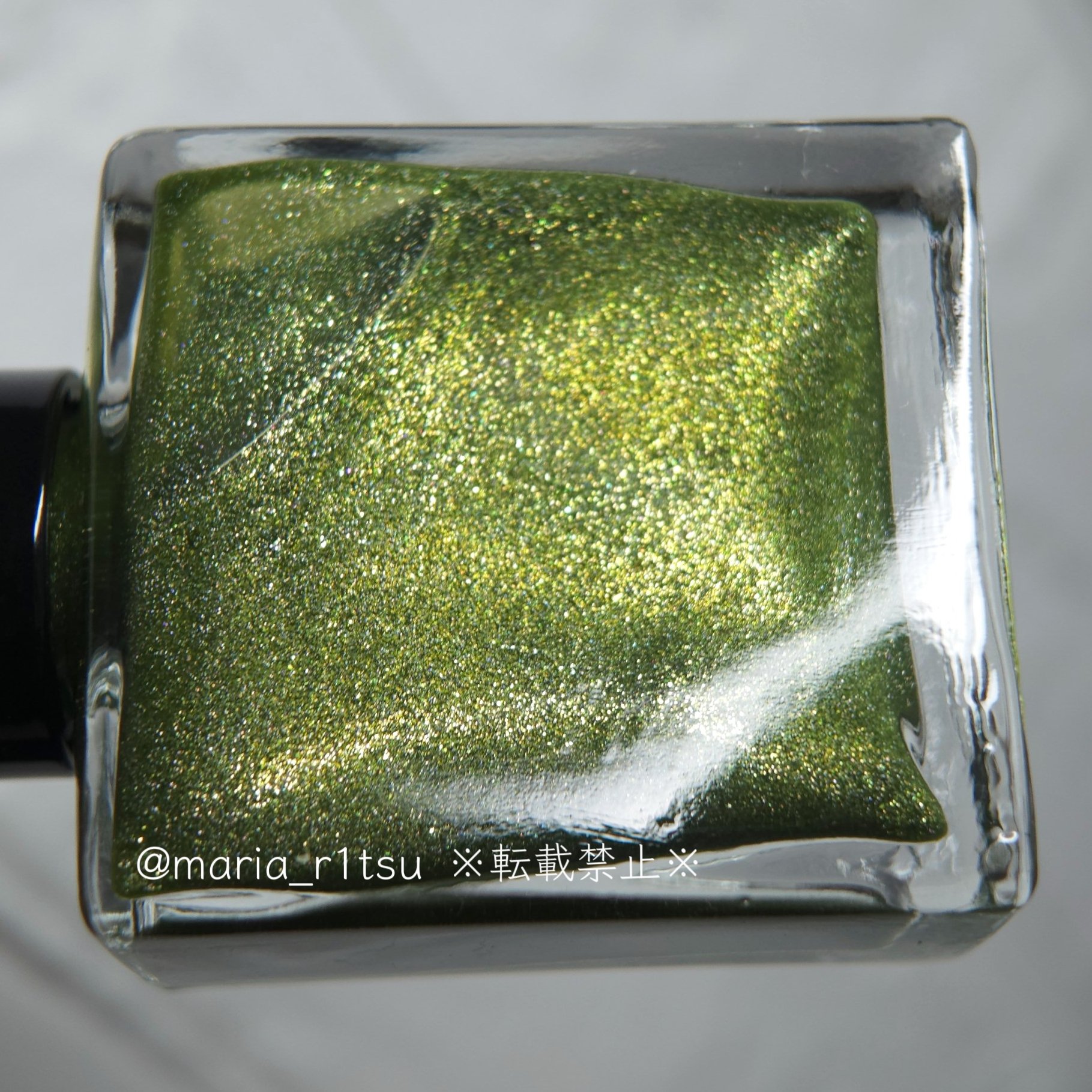 TONE DROP ネイルポリッシュ 023 Sparkling Moss/D-UP/マニキュアを使ったクチコミ（3枚目）