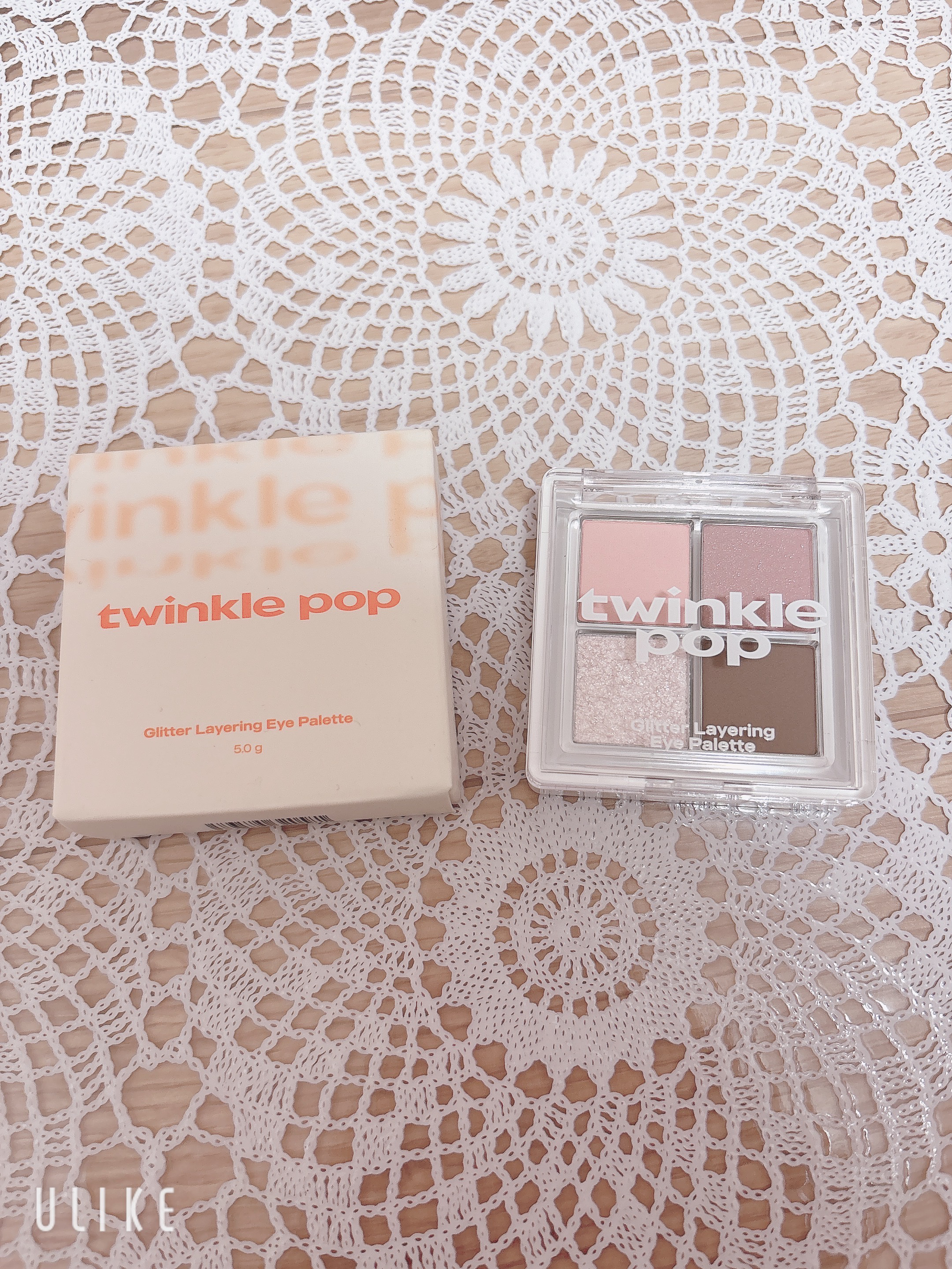 グリッターレイヤリングアイシャドウパレット 02 PINK LAYER/TWINKLE POP/アイシャドウパレットを使ったクチコミ（1枚目）