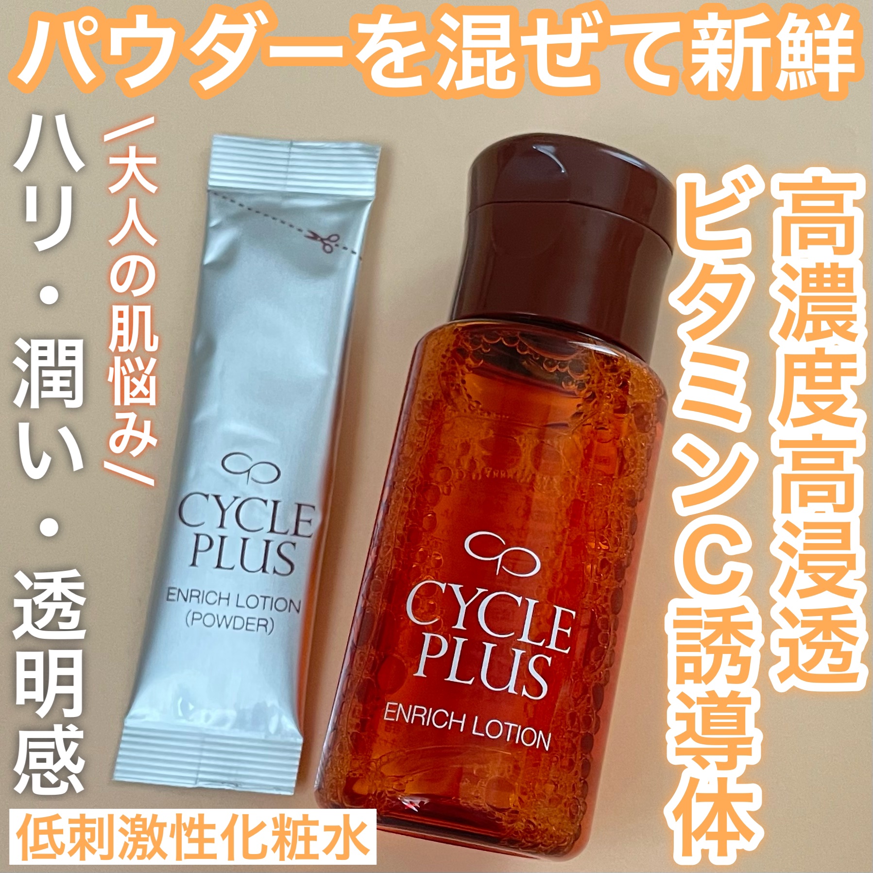 エンリッチ ローション/サイクルプラス/化粧水を使ったクチコミ（1枚目）