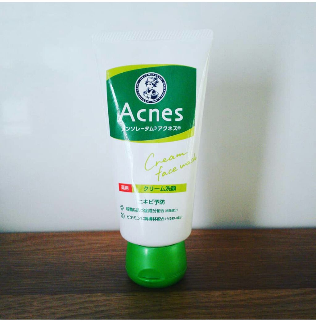 薬用クリーム洗顔/メンソレータム アクネス/洗顔フォームを使ったクチコミ（1枚目）