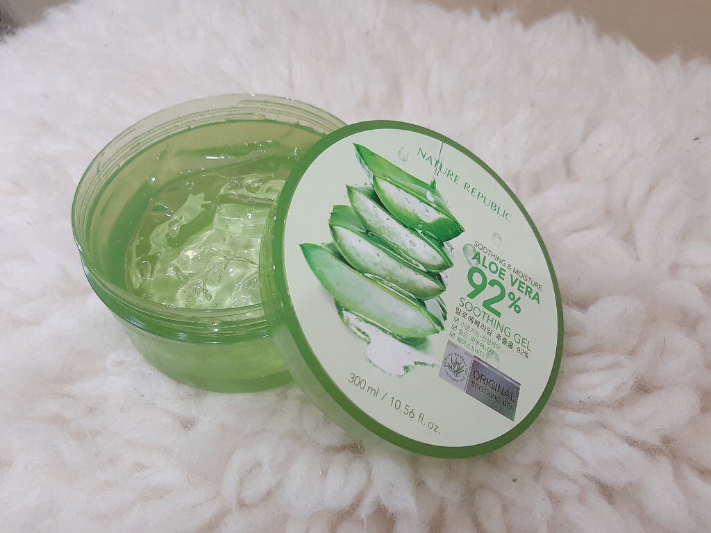 マイルド&モイスチャーアロエジェル/ネイチャーリパブリック/ボディローションを使ったクチコミ(1枚目)