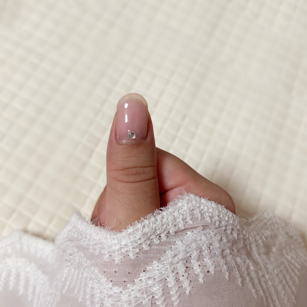 BRG ジェルネイル 26 ライトピンク/DAISO/ジェルネイルを使ったクチコミ（2枚目）