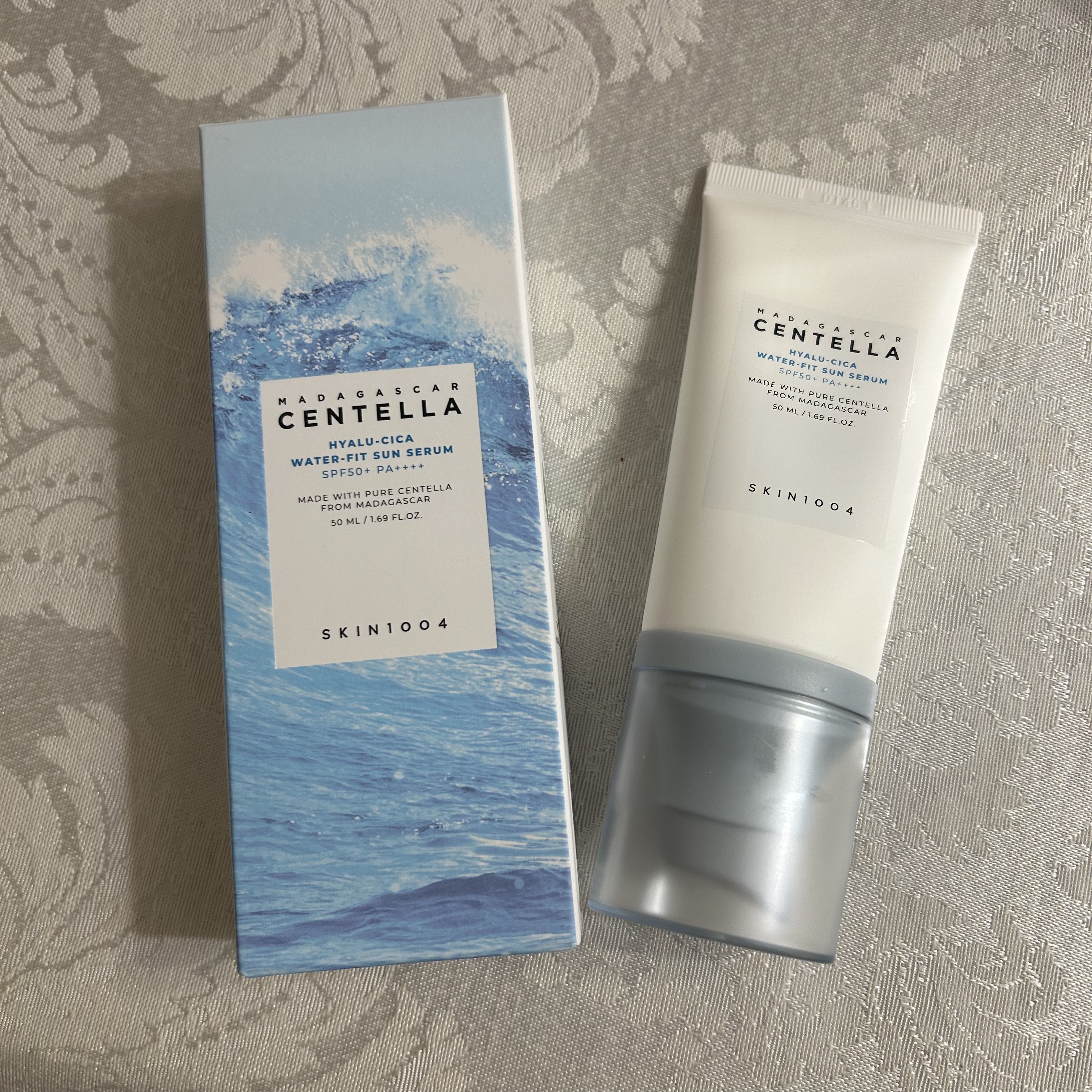 ヒアルーシカ ウォーターフィット サンセラム/SKIN1004/日焼け止めローションを使ったクチコミ（1枚目）