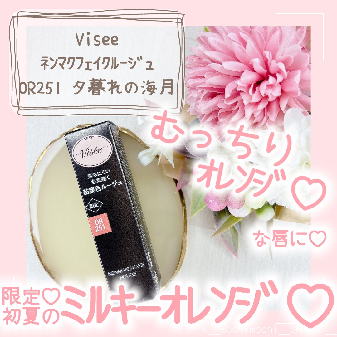 ネンマクフェイク ルージュ/Visée/口紅を使ったクチコミ(1枚目)