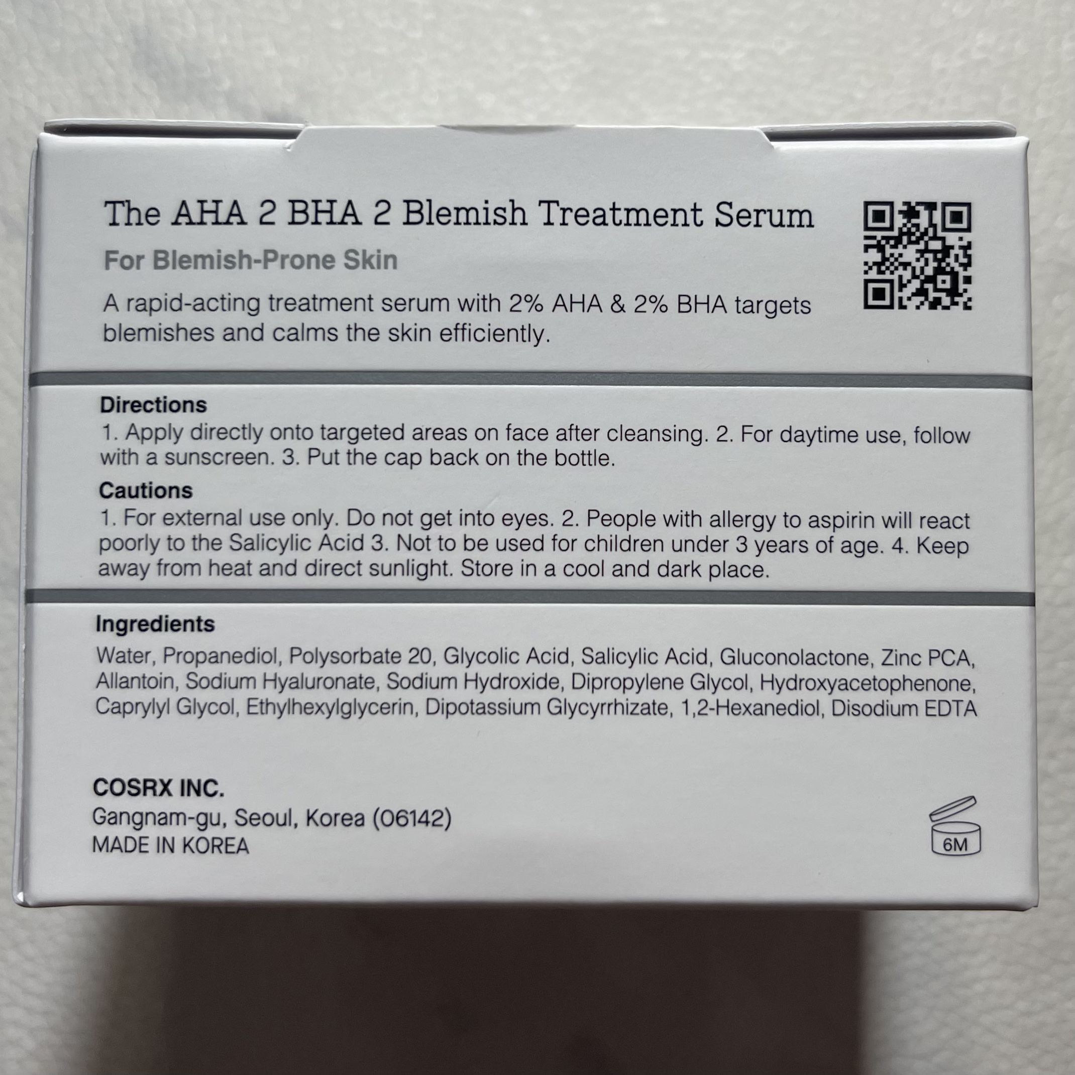 RXザ・AHA2 BHA2 ブラミッシュトリートメントセラムコットン/COSRX/美容液を使ったクチコミ（3枚目）