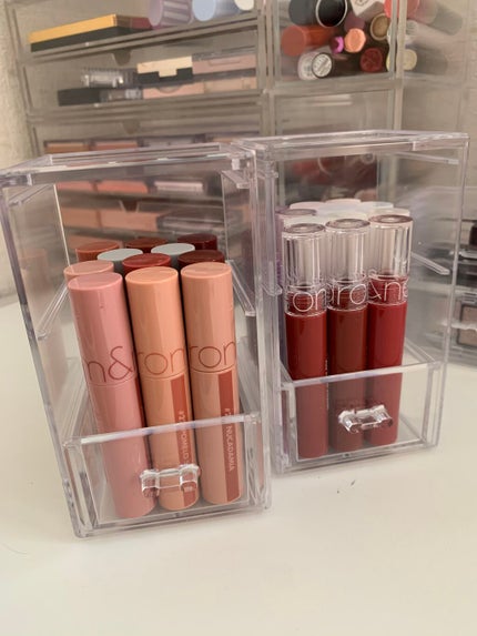 みるくてぃ on LIPS 「まるでリップの冷蔵庫💭DAISO収納ケースリメイク🐩🤍/☁ ..」(4枚目)