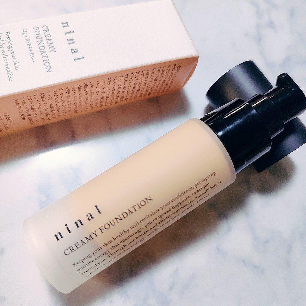 ninal クリーミィファンデーション 102/ninal/クリーム・エマルジョンファンデーションを使ったクチコミ（2枚目）