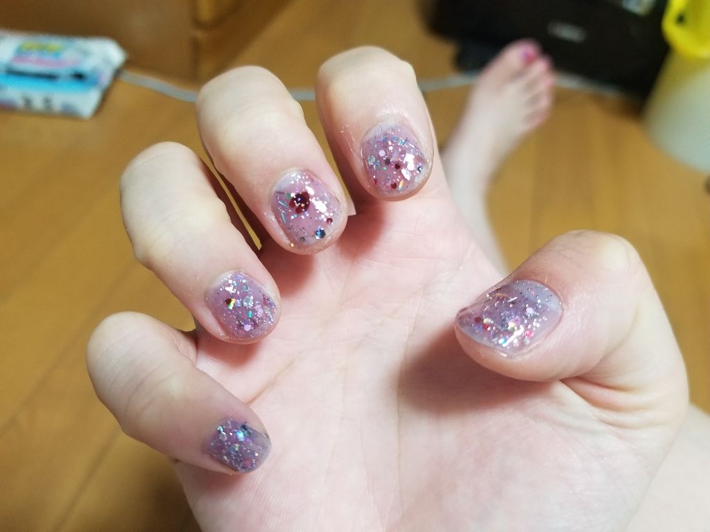 ITGグリッターネイル/DAISO/マニキュアを使ったクチコミ（1枚目）