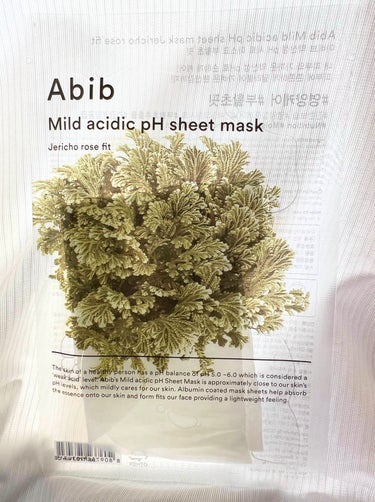 Abib  弱酸性PHシートマスク 復活草フィットのクチコミ「Abib弱酸性PHシートマスク 復活草フィット

公式より
 ⭐︎肌に高濃度の栄養と水分を補給.....」（1枚目）